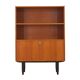 Danish teak-veneered bookcase with a bar and adjustable shelves, 1970s.