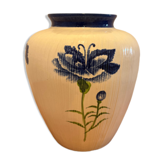 Terracotta vase - blueberry
