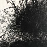 Nicole BOUHARMONT, Tempête, 2013. Original signed drypoint