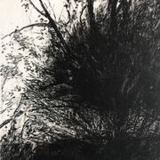 Nicole Bouharmont, tempête, 2013, pointe sèche originale signée