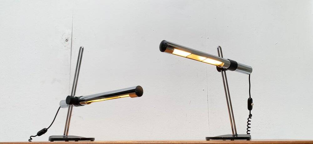 Lampes de table allemandes postmodernes Space Age de Kotzolt Leuchten, années 1970, lot de 2