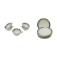 5 old cups & saucers in ceramic KG Lunéville