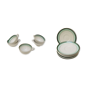 5 old cups & saucers in ceramic KG Lunéville