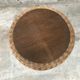 Guerdon vintage children's coffee table in rattan wit old rattan wicker bohemian 1950