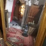 Beautiful and large mirror old Louis Philippe golden 85x140cm