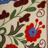 Hand-knotted rug, vintage Turkish rug 44x96 cm