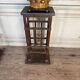 Pair of riveted wrought iron pedestals, circa 1900