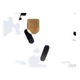 Set of 2 metal and glass wall lamps for Philips, 1960's/1970's