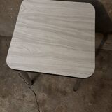 White Formica stool