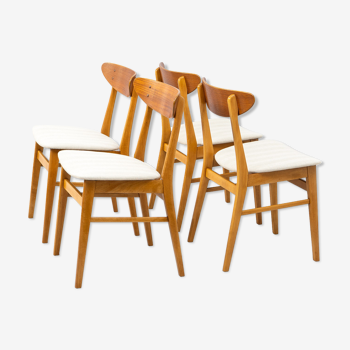 Set of 4 Danish model 210 Chairs from Farstrup, 1960's