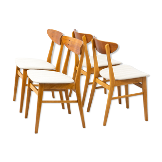 Set of 4 Danish model 210 Chairs from Farstrup, 1960's