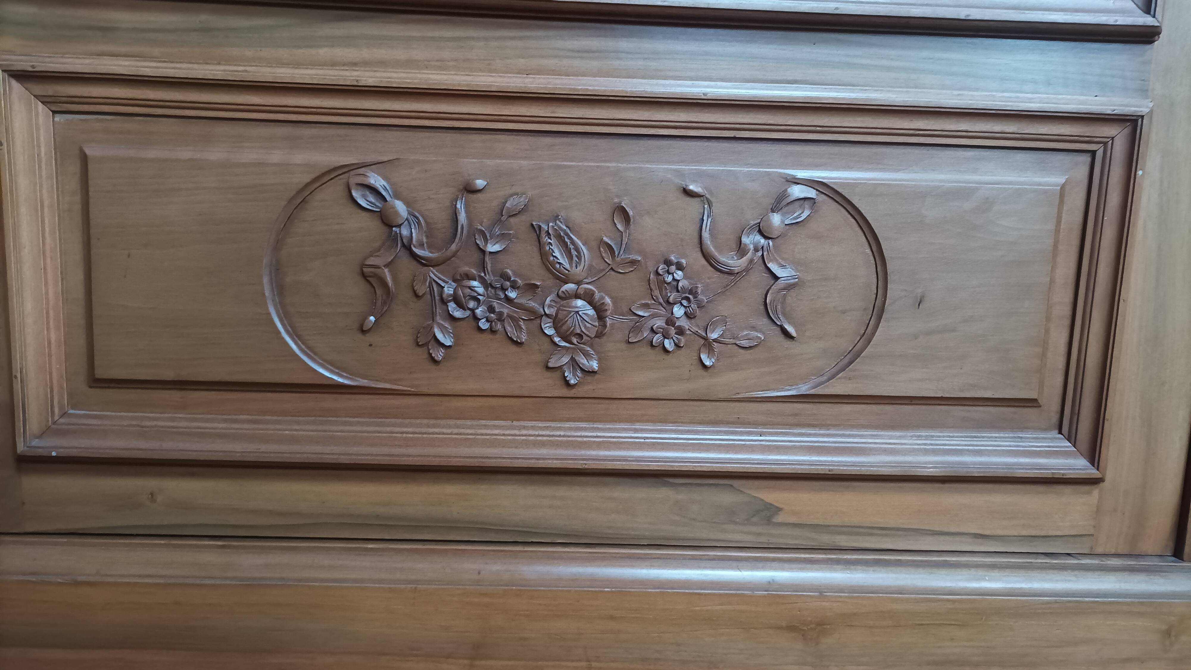 Art Deco walnut bookcase