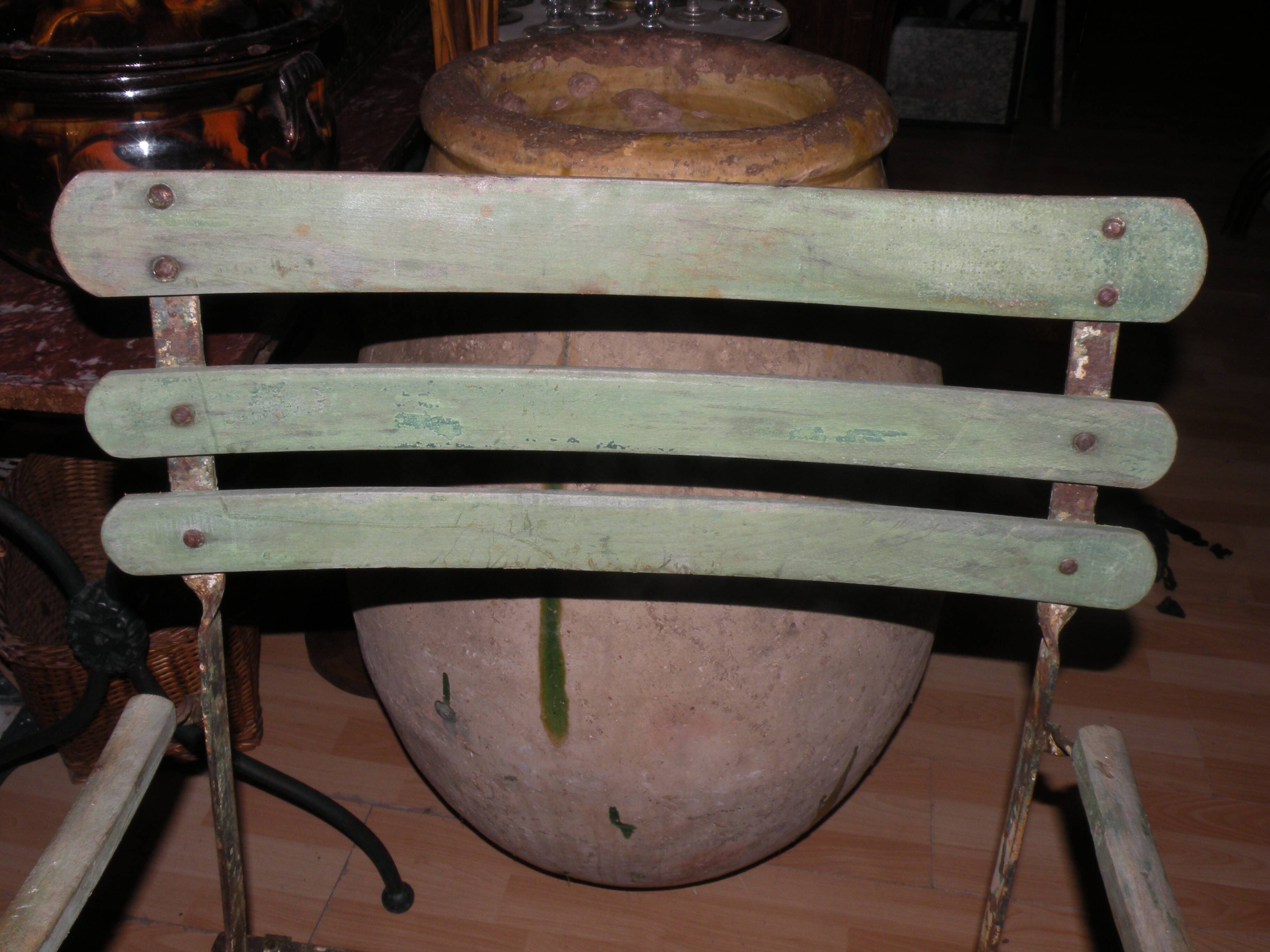 Folding garden armchair from the 1900s, entirely original