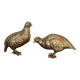 Vintage brass bird pair