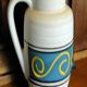 Ceramic vase matte bottom and decor enamels