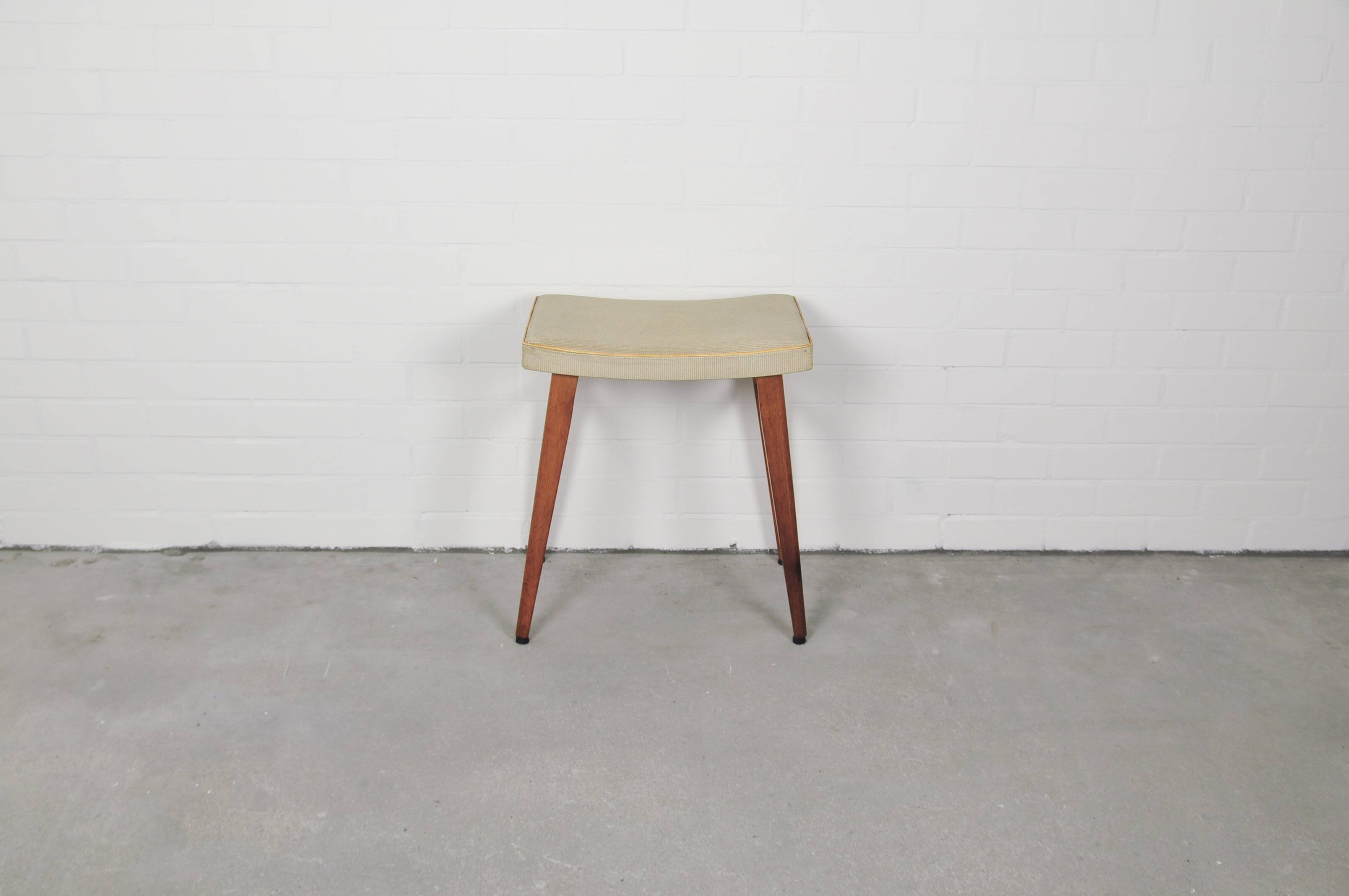 Beige high vintage stool