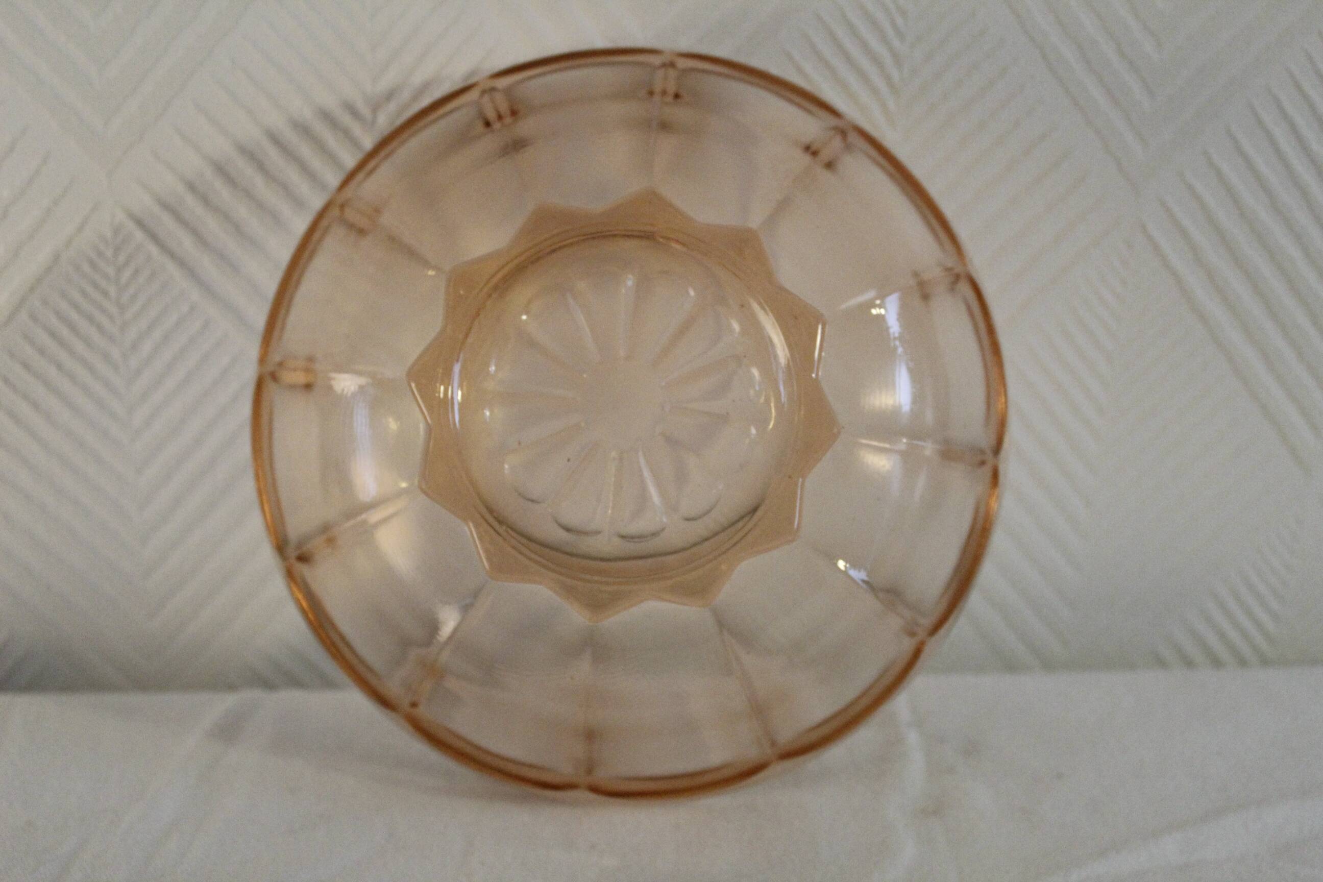Small vintage pink salad bowl