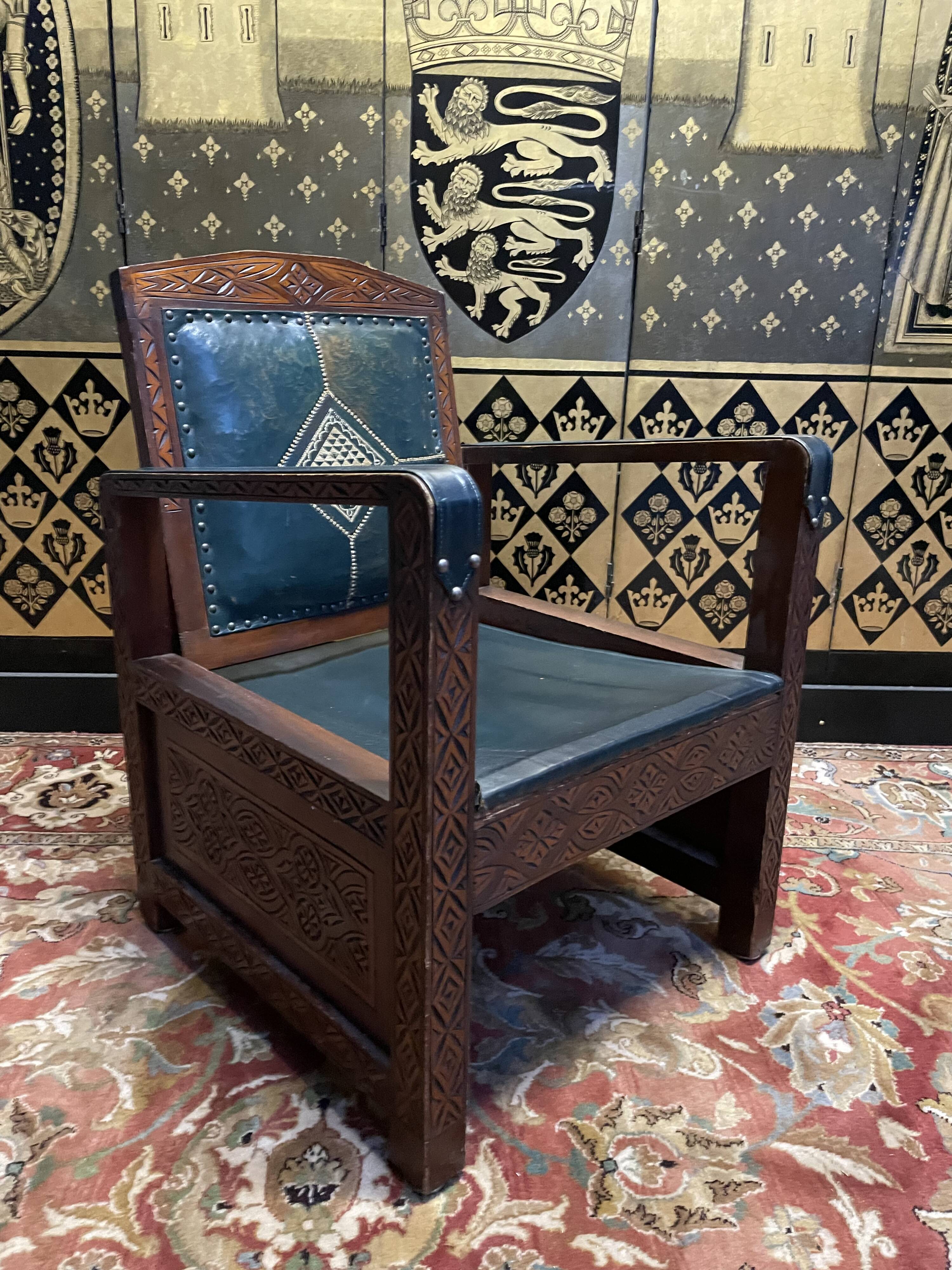 Suite of 4 Syrian style armchairs