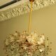 Kinkeldey gold-plated and faceted glass chanderlier, 1960s