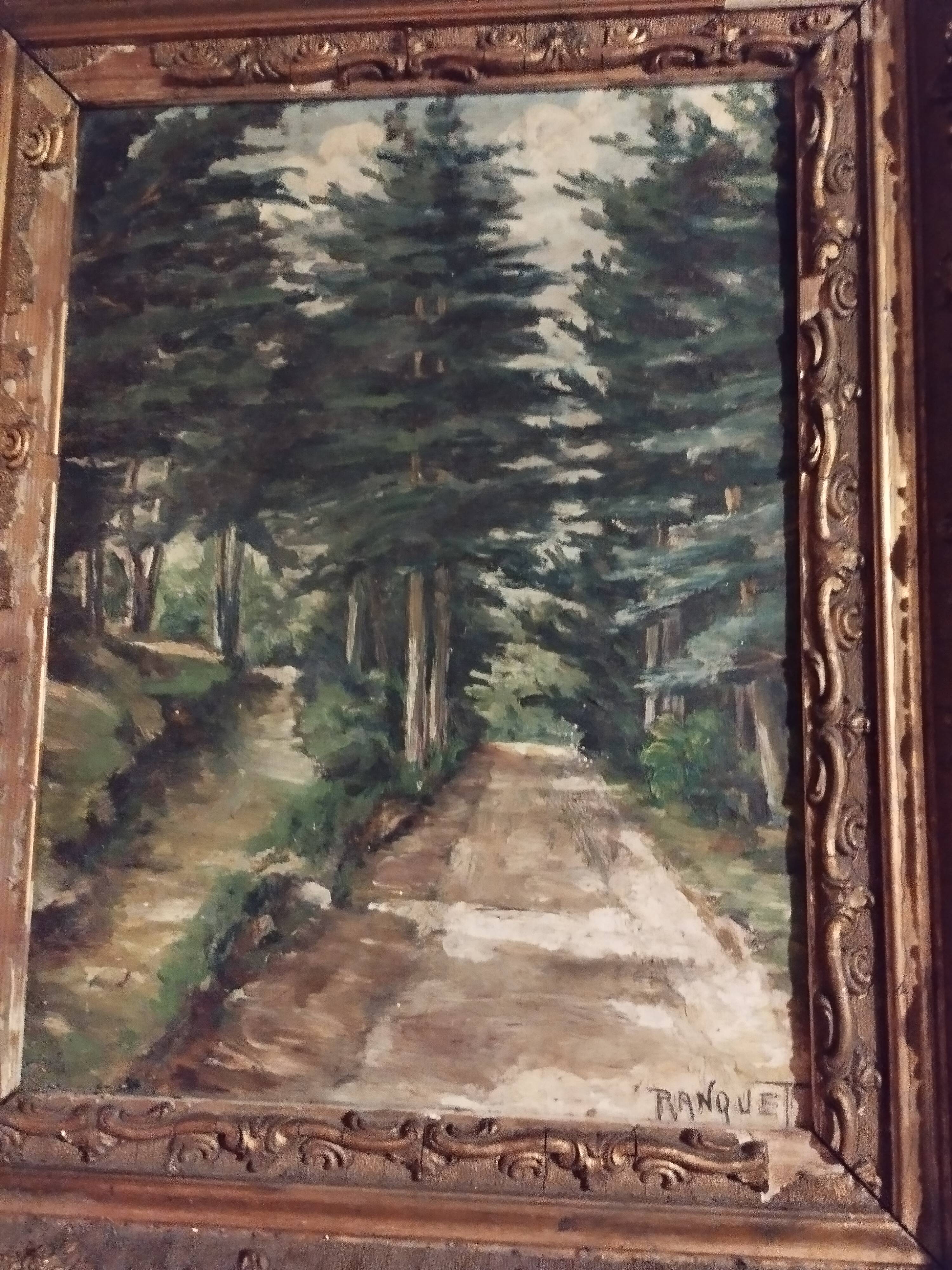 Oil on canvas "the undergrowth"