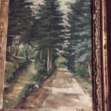 Oil on canvas "the undergrowth"