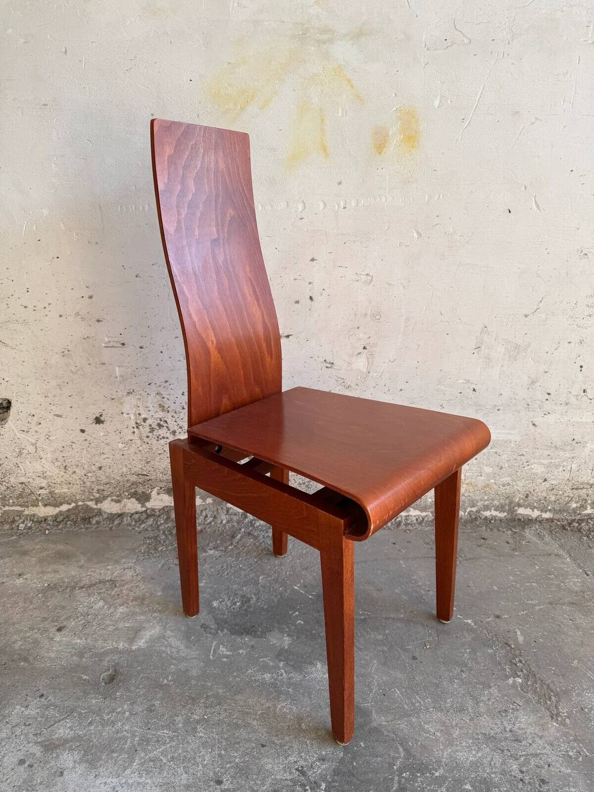Set of 6 "Molly" chairs by Finazzer (1980s)