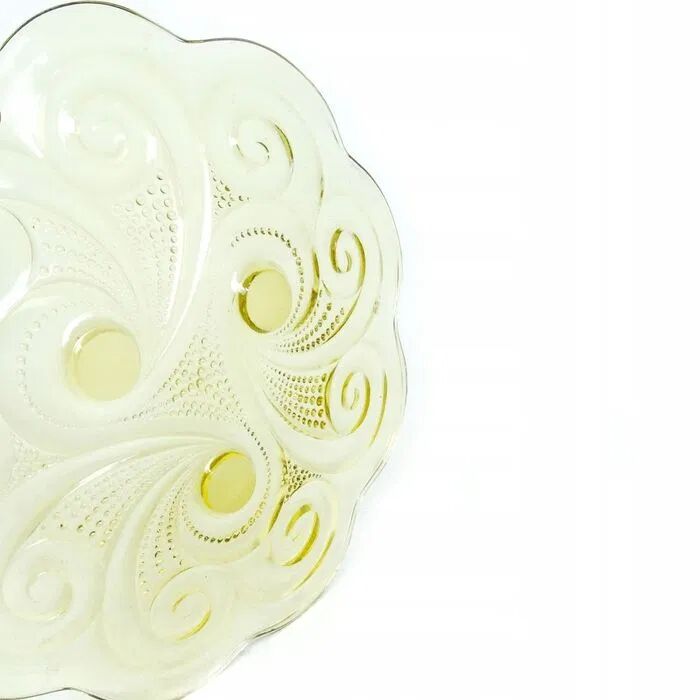 K4R Huta Józefina Assiette Citron ART DÉCO