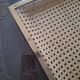 vintage cane and brass tray