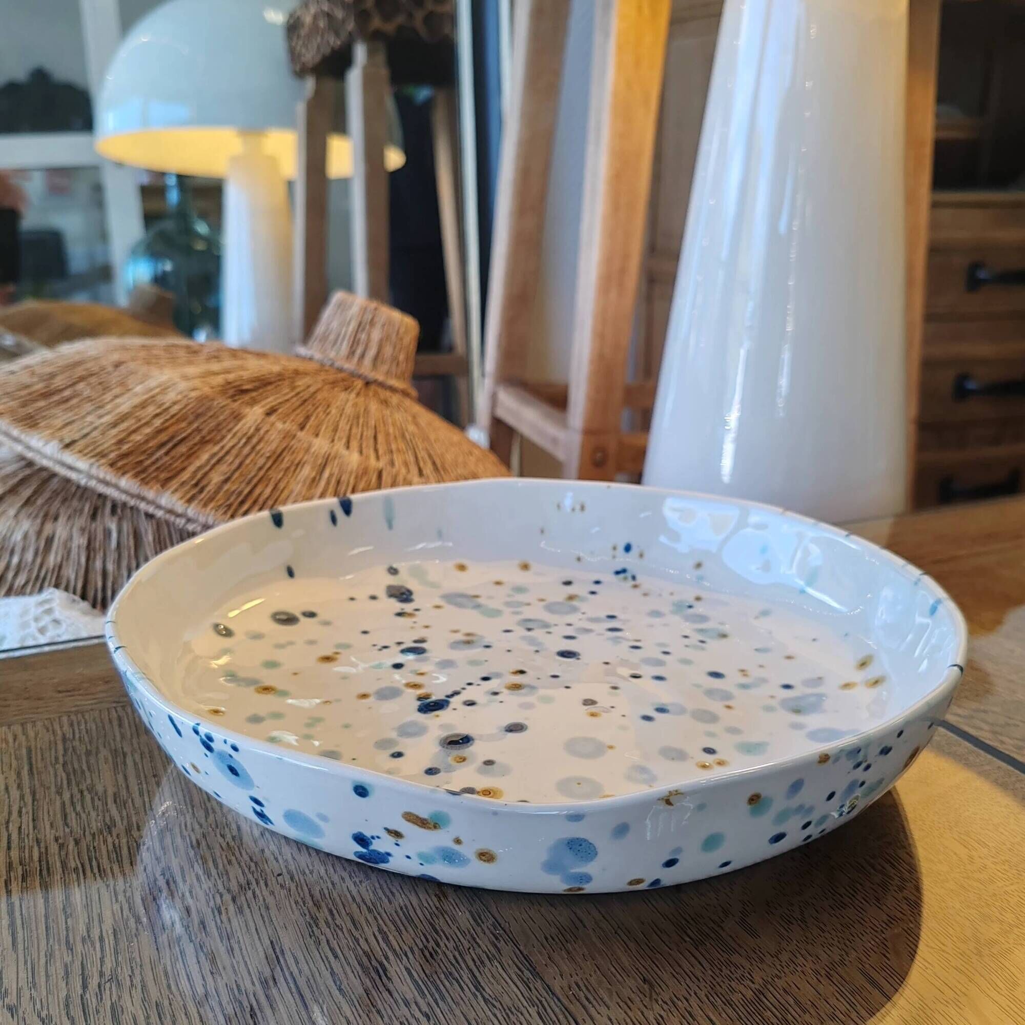 Plat rond et creux - Terrazzo Onyx