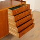 Vintage highboard | Wall cabinet | Teak | 175 cm
