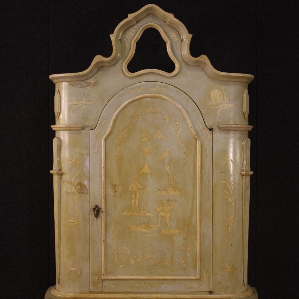Venetian trumeau in lacquered and painted wood from 20th century