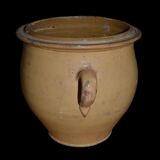 Pot in fat, earthenware of castellet, apt, end of the XlX th century