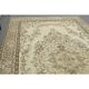 1970s Vintage Turkish Oushak Handmade Wool Cotton Beige Area Rug 186x306