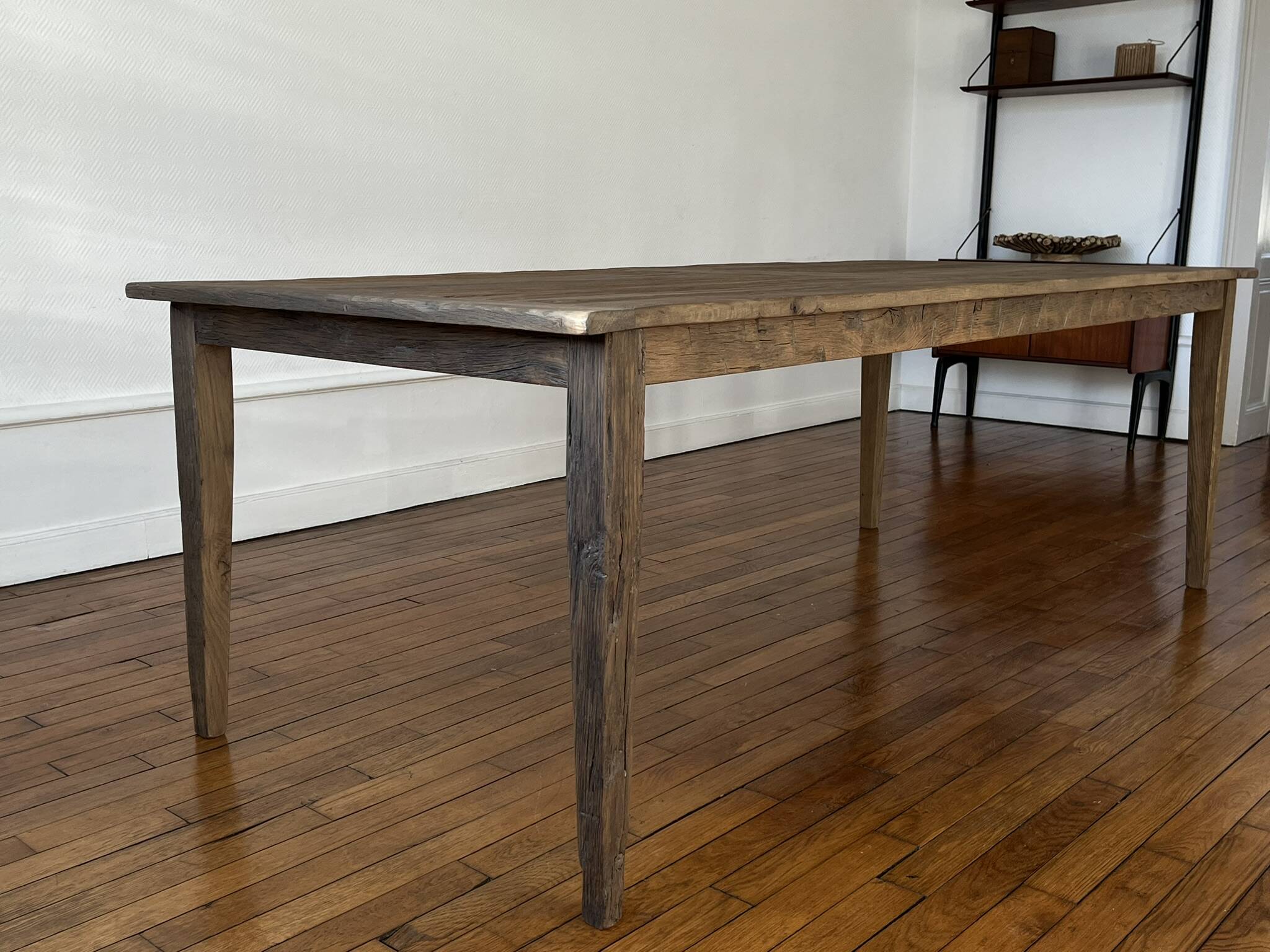 Farm table in solid oak Provence - 250 cm in length