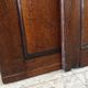 Pair of vintage oak sliding doors
