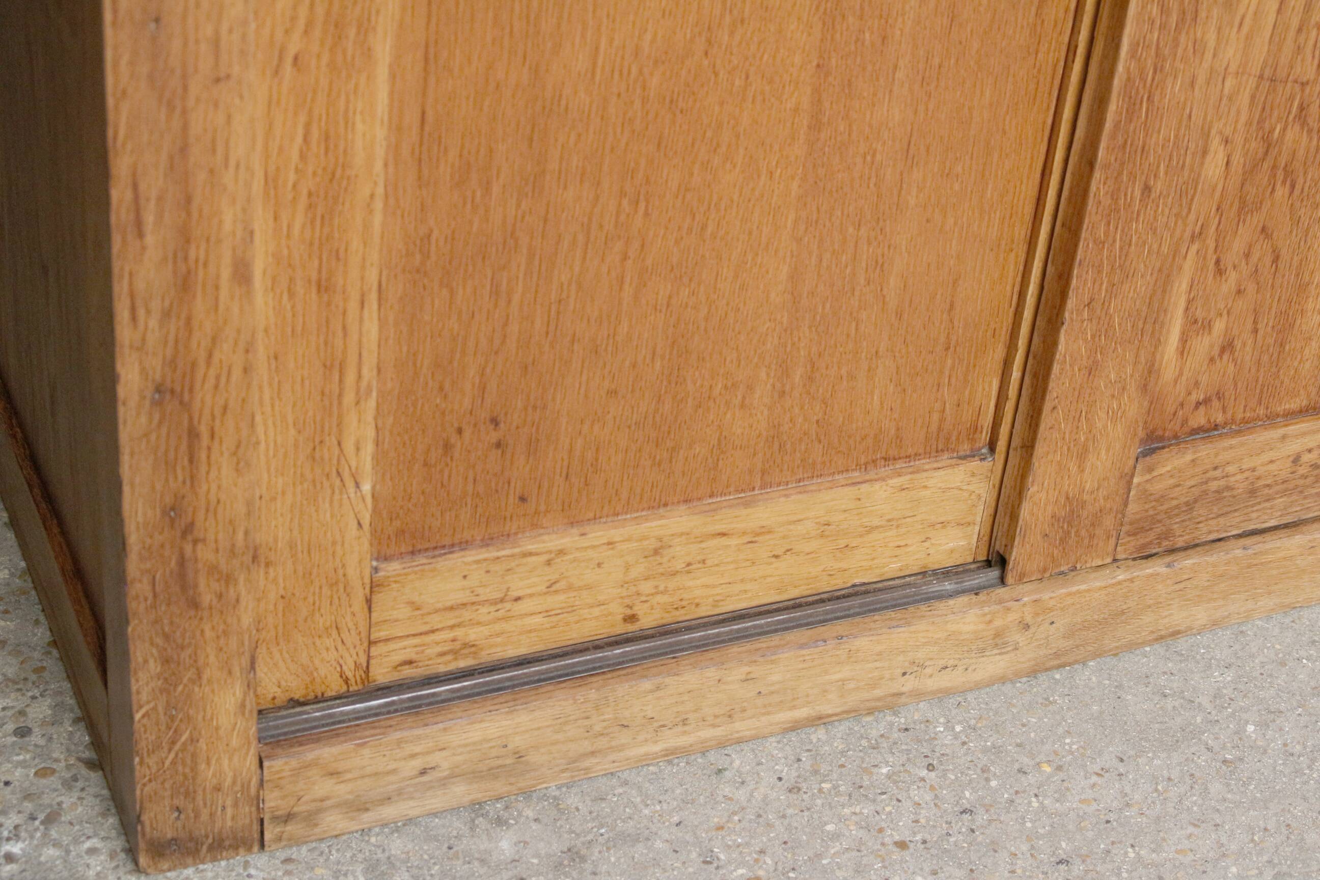 1940s/50s oak administrative furniture module.