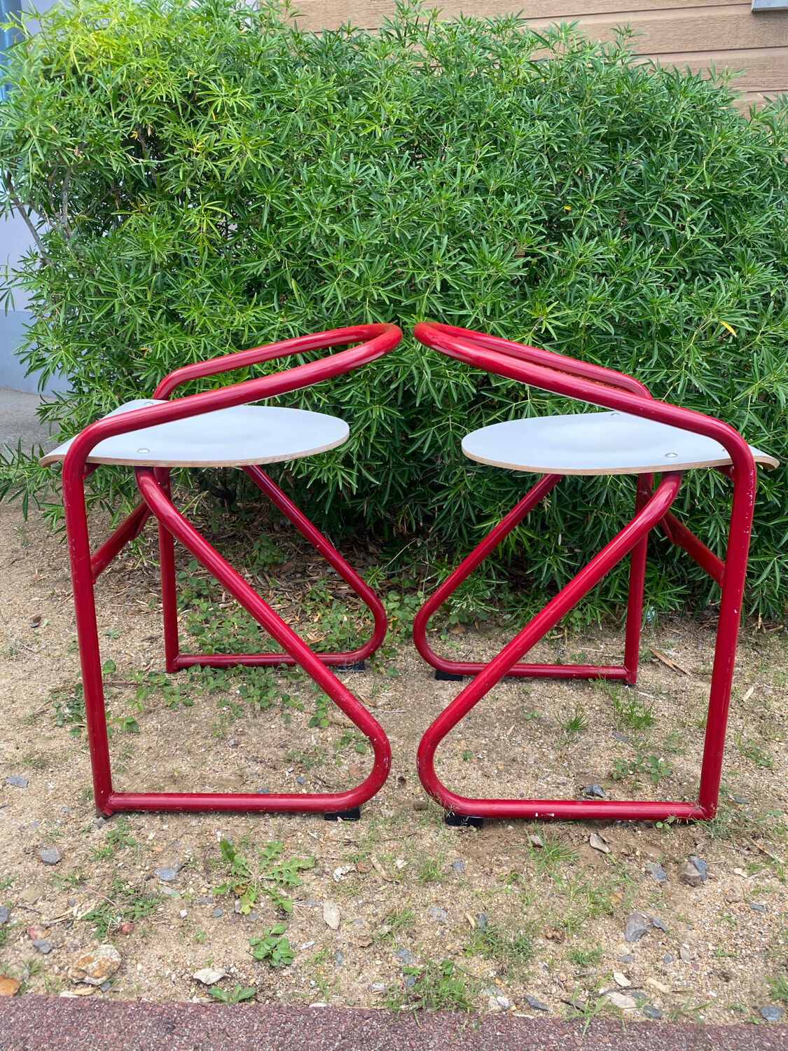 Pair of Samo 80's high stool lab chairs