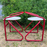 Pair of Samo 80's high stool lab chairs