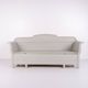 Antique storage bench – grey painted – pine wood – 1890s
