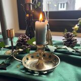 Brass cellar rat candlestick