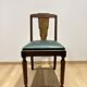 6 chaises art déco loupe de noyer