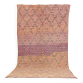 Tapis marocain vintage pêche 164 x 308 cm - Tapis en laine berbère - Tapis fait main