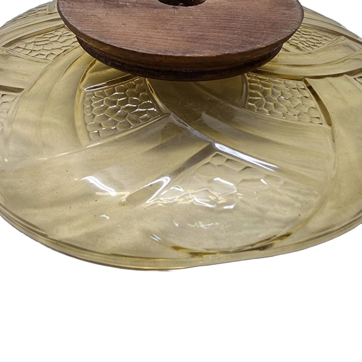 Art Deco glass Bowl On Foot, 1930s