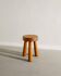 Tabouret tripode vintage en bois, Suède