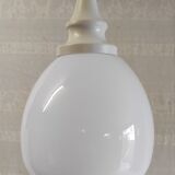 Scandinavian globe opaline suspension style - 1960s/70s