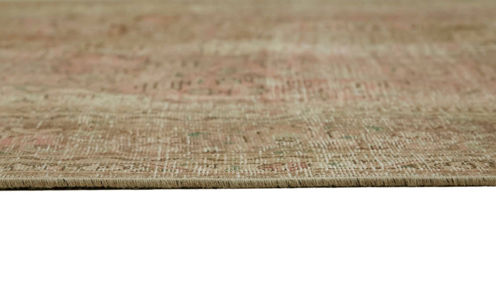 Hand-knotted persian antique 1970s 237 cm x 339 cm beige wool carpet