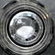 Art Deco round vase in black overlay crystal 1930-1940 Val Saint Lambert?