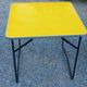Set of 3 vintage lafuma sun loungers canvas and tubes + table