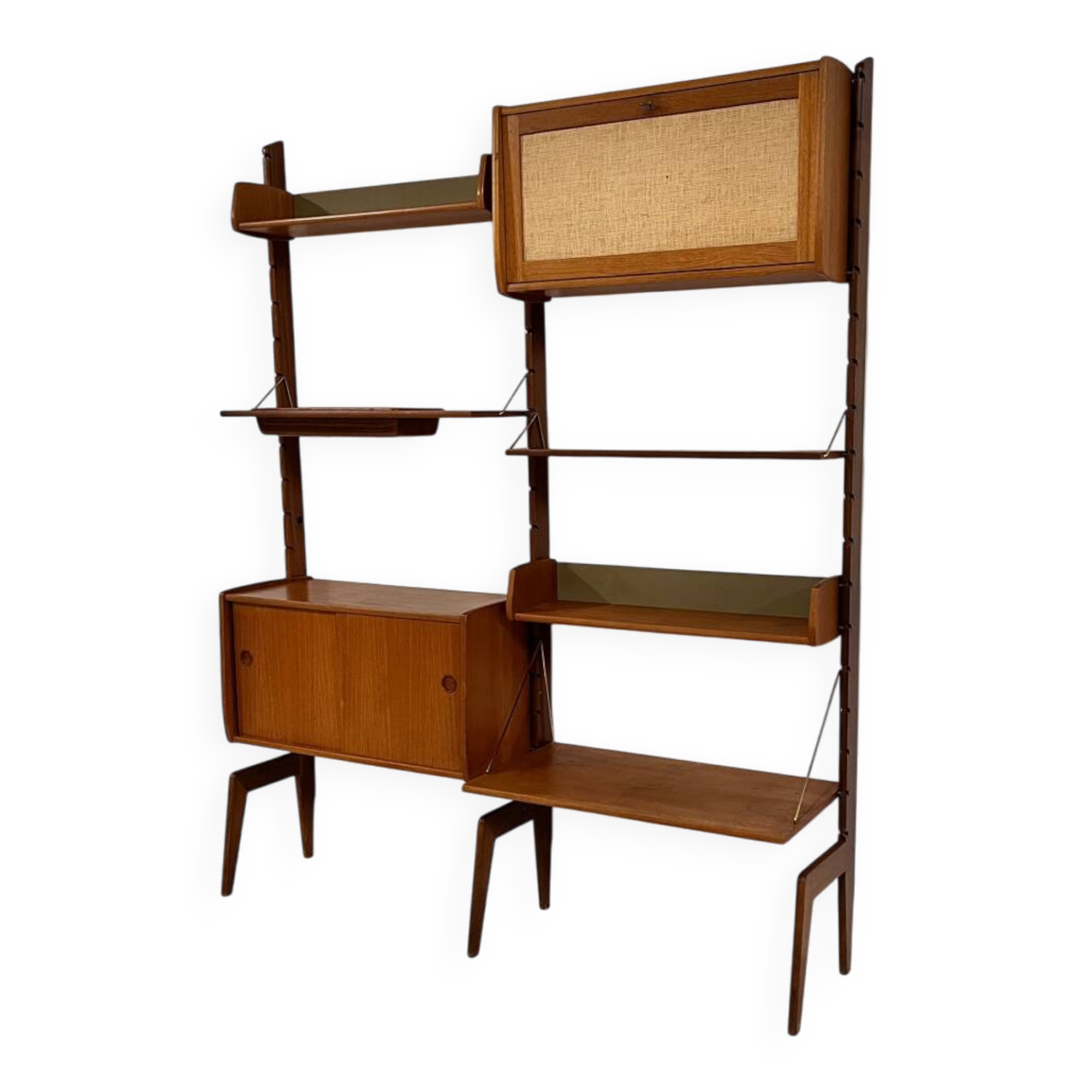 Teak library from the 1960s, Norway