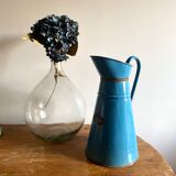 Blue enamelled broc